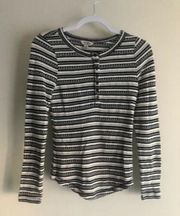 Lucky Brand Top Womens Size M Thermal Henley