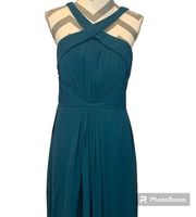 Azazie Anthea bridesmaid dress color peacock size A6 NWT