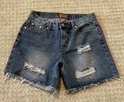 POL Denim Distressed Cut Off Shorts