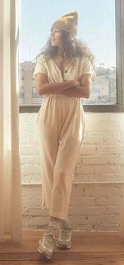 A.L.C. pearl Brooklyn The Marie Wide Leg Jumpsuit in Vanilla Size Large