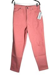 NWT Vintage Lands End 100% Cotton High Rise Straight Leg Pink Jeans