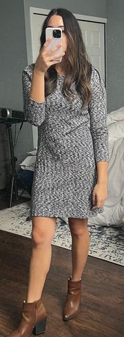 Grey comfortable long sleeve Dress