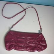 HOBO International  Leather Bag Crossbody Dark Pink Small Purse