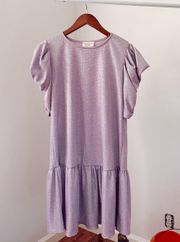 NWOT  Lavender Glitter Dress