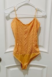 Yellow Lace Bodysuit