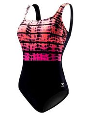 TYR DuraFast Elite BONDI BEACH Aqua ControlFit 1pc Swimsuit Black Size 8 - $80