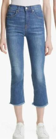 Veronica Beard Jeans Carly Kick Flare High Rise in Sunrise Blue Size 32