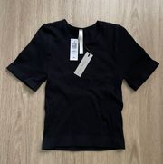 Babaton Ribbed Short Sleeve