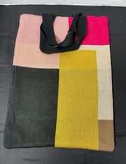 Anthropologie Hansel From Basel Color Block Knit Tote Bag