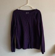 purple vintage knit sweater