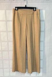 The Limited Scandal Edition Beige Flat Front Wide Leg Olivia Pants Size 6