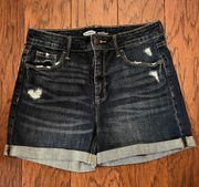 Old Navy High Rise Dark Denim Shorts