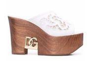 Dolce & Gabbana open-toe platform-sole mules size 37/ US