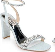 BADGLEY MISCHKA Tasmine Ankle Strap Sandal Soft Blue  size 8.5