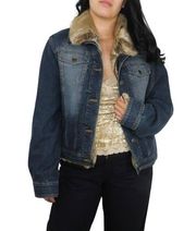 Marvin Richards 1990s Vintage Rabbit Fur Jean Jacket Denim Jacket Large