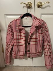 Pink Plaid Jacket