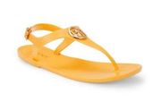 NWT DKNY Flat T Strap Sandals