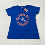 Oklahoma City Dodgers MiLB  Royal Blue V-Neck Tee Shirt Women’s L
