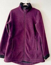 32 Degrees HEAT purple/wine full-zip fleece jacket