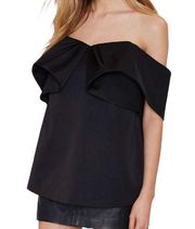 Cameo CMEO Womens Size Small Top Feel Real Blouse Off Shoulder Black NEW