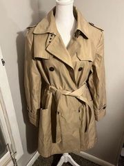 Women’s gallery khaki colored trench coat