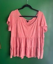 Torrid Peplum Shirt Top Tshirt Size 2 18/20 EUC!