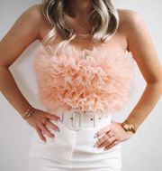 Strapless Tulle Top