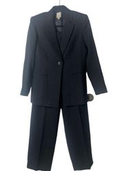 Ann Klein SZ 8 black pantsuit set