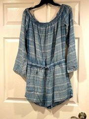 Cloth and stone Chambray‎ romper size m