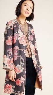 Anthropologie Singapore - Solitaire Emilie Sueded Kimono Floral Jacket - Size M