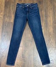 American Eagle  Outfitters Hi-Rise Jegging 360 Super Stretch Dark Wash Jeans