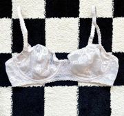 Lily of France White Lace Bra