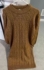 Brown Sweater Dress