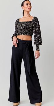 Varonica Textured Flare Pants