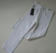 NWT rag & bone Maya in Worn Vintage White High Rise Ankle Straight Jeans 31