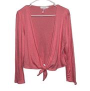 Pink Cardigan S Metallic Barbiecore Loose Fit