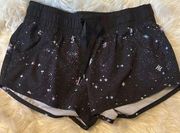 New York Active Black Star Light Athletic Shorts Small