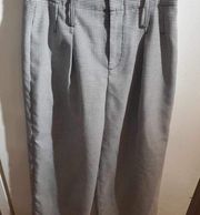 Club Monaco size 0, black and white pants with belt pleated front,