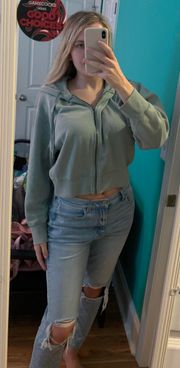Cropped Green Sweater