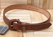 Vintage JONES New York Brown Natural Full Grain Bridle Leather Women’s Belt M