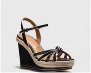 Coach Leather Wedge Sandals