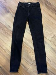 J. Crew mid-rise black straight Jeans size 24