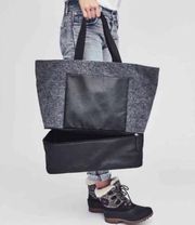 DSW new grey travel weekender bag w/shoe section