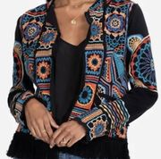 Johnny Was Tasmin fringe embroidered jacket NWT (Oversized)