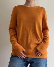 Yellow Orange Knit Sweater Top