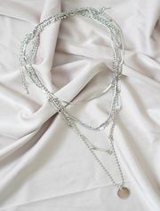Safety Pin Layered Necklace