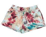 Vanilla Bay Nadia Bright Tie-Dye Lounge Shorts Size Medium