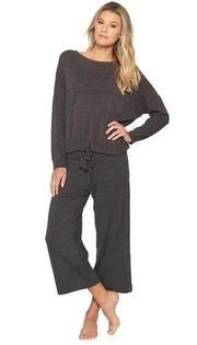 Barefoot Dreams CozyChic Ultra Lite Slouchy Pullover M Carbon