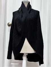 NWT- Women’s Chaps Black Open Cardigan size L