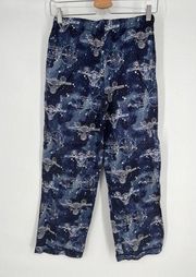 Pottery Barn Teen Star Trek Pajama Pants Sz S Blue NCC-1701 Enterprise